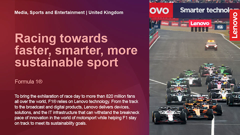 Formula 1 — racing towards faster, smarter, more sustainable sport